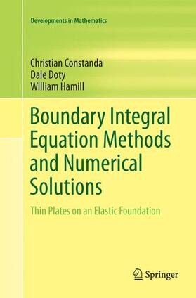 Constanda / Hamill / Doty |  Boundary Integral Equation Methods and Numerical Solutions | Buch |  Sack Fachmedien