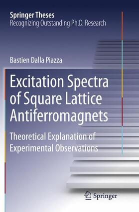 Dalla Piazza |  Excitation Spectra of Square Lattice Antiferromagnets | Buch |  Sack Fachmedien