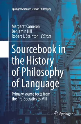 Cameron / Stainton / Hill |  Sourcebook in the History of Philosophy of Language | Buch |  Sack Fachmedien