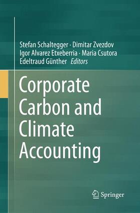 Schaltegger / Zvezdov / Günther |  Corporate Carbon and Climate Accounting | Buch |  Sack Fachmedien
