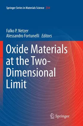 Fortunelli / Netzer |  Oxide Materials at the Two-Dimensional Limit | Buch |  Sack Fachmedien