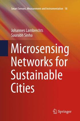 Sinha / Lambrechts |  Microsensing Networks for Sustainable Cities | Buch |  Sack Fachmedien