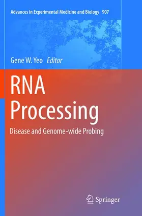 Yeo |  RNA Processing | Buch |  Sack Fachmedien