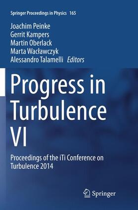 Peinke / Kampers / Talamelli |  Progress in Turbulence VI | Buch |  Sack Fachmedien