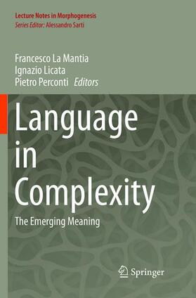La Mantia / Perconti / Licata |  Language in Complexity | Buch |  Sack Fachmedien