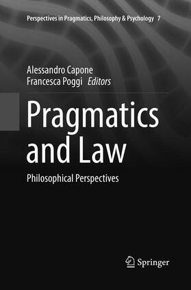 Poggi / Capone |  Pragmatics and Law | Buch |  Sack Fachmedien