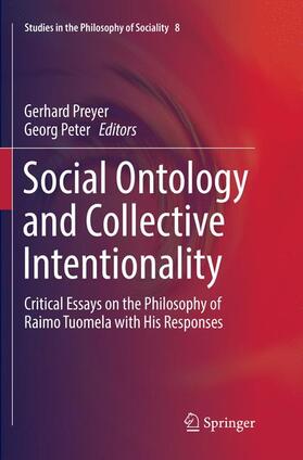 Peter / Preyer |  Social Ontology and Collective Intentionality | Buch |  Sack Fachmedien