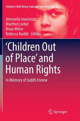 Invernizzi / Budde / Liebel |  ¿Children Out of Place¿ and Human Rights | Buch |  Sack Fachmedien