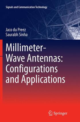 Sinha / du Preez |  Millimeter-Wave Antennas: Configurations and Applications | Buch |  Sack Fachmedien