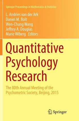 van der Ark / Bolt / Wiberg | Quantitative Psychology Research | Buch | 978-3-319-81742-2 | sack.de