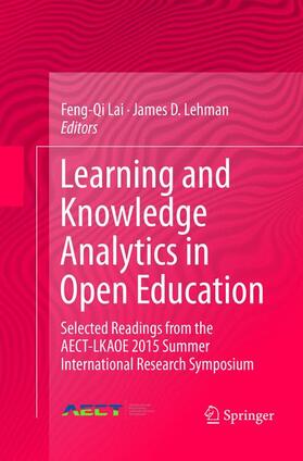 Lehman / Lai |  Learning and Knowledge Analytics in Open Education | Buch |  Sack Fachmedien