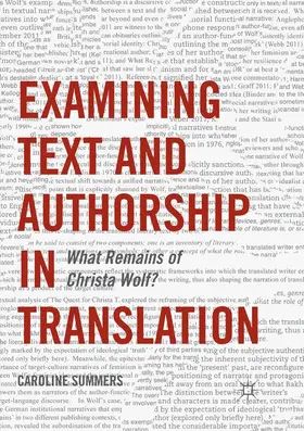 Summers |  Examining Text and Authorship in Translation | Buch |  Sack Fachmedien