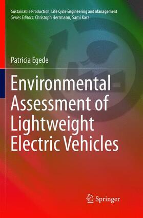 Egede |  Environmental Assessment of Lightweight Electric Vehicles | Buch |  Sack Fachmedien