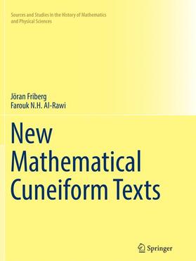 Al-Rawi / Friberg |  New Mathematical Cuneiform Texts | Buch |  Sack Fachmedien