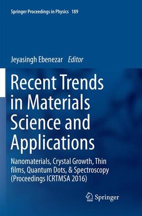 Ebenezar |  Recent Trends in Materials Science and Applications | Buch |  Sack Fachmedien