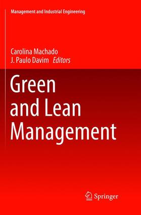Davim / Machado |  Green and Lean Management | Buch |  Sack Fachmedien