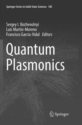 Bozhevolnyi / Garcia-Vidal / Martin-Moreno |  Quantum Plasmonics | Buch |  Sack Fachmedien