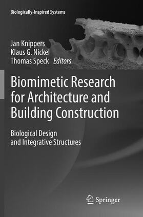 Knippers / Speck / Nickel |  Biomimetic Research for Architecture and Building Construction | Buch |  Sack Fachmedien