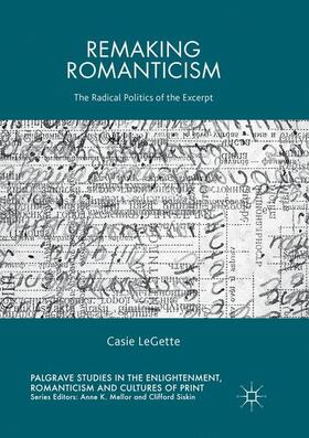 LeGette |  Remaking Romanticism | Buch |  Sack Fachmedien