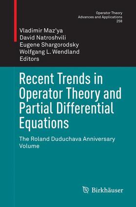 Maz'ya / Wendland / Natroshvili |  Recent Trends in Operator Theory and Partial Differential Equations | Buch |  Sack Fachmedien