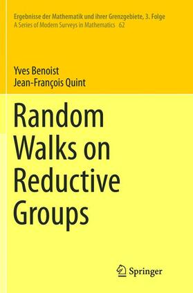 Quint / Benoist |  Random Walks on Reductive Groups | Buch |  Sack Fachmedien