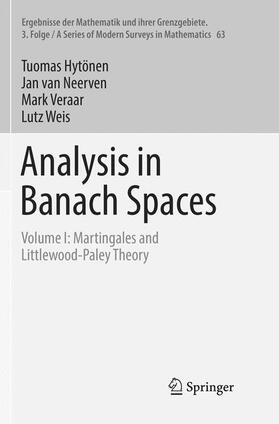 Hytönen / Weis / van Neerven |  Analysis in Banach Spaces | Buch |  Sack Fachmedien