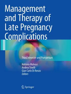 Malvasi / Di Renzo / Tinelli |  Management and Therapy of Late Pregnancy Complications | Buch |  Sack Fachmedien