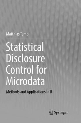 Templ |  Statistical Disclosure Control for Microdata | Buch |  Sack Fachmedien
