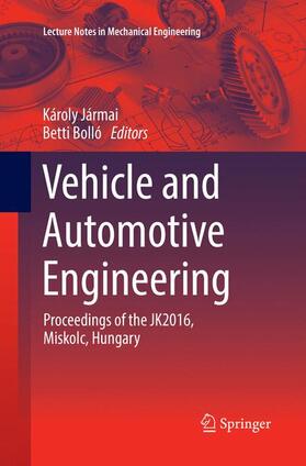 Bolló / Jármai |  Vehicle and Automotive Engineering | Buch |  Sack Fachmedien
