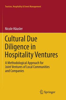 Häusler |  Cultural Due Diligence in Hospitality Ventures | Buch |  Sack Fachmedien