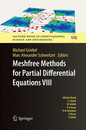 Schweitzer / Griebel |  Meshfree Methods for Partial Differential Equations VIII | Buch |  Sack Fachmedien