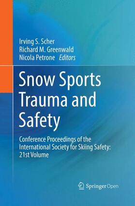 Scher / Petrone / Greenwald |  Snow Sports Trauma and Safety | Buch |  Sack Fachmedien