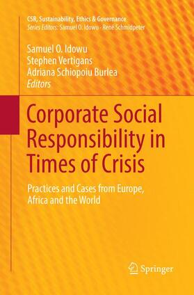 Idowu / Schiopoiu Burlea / Vertigans |  Corporate Social Responsibility in Times of Crisis | Buch |  Sack Fachmedien