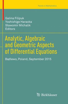 Filipuk / Michalik / Haraoka |  Analytic, Algebraic and Geometric Aspects of Differential Equations | Buch |  Sack Fachmedien