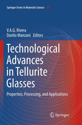 Manzani / Rivera |  Technological Advances in Tellurite Glasses | Buch |  Sack Fachmedien