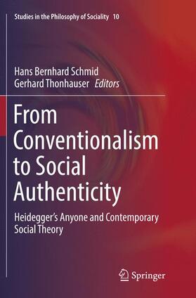 Thonhauser / Schmid |  From Conventionalism to Social Authenticity | Buch |  Sack Fachmedien