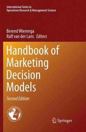 van der Lans / Wierenga |  Handbook of Marketing Decision Models | Buch |  Sack Fachmedien
