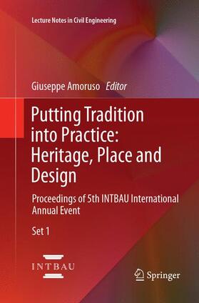 Amoruso |  Putting Tradition into Practice: Heritage, Place and Design | Buch |  Sack Fachmedien