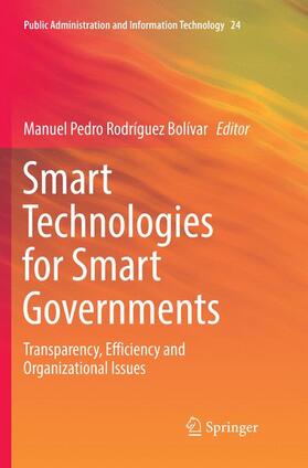 Rodríguez Bolívar |  Smart Technologies for Smart Governments | Buch |  Sack Fachmedien