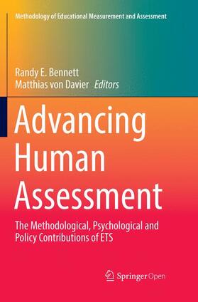 von Davier / Bennett |  Advancing Human Assessment | Buch |  Sack Fachmedien