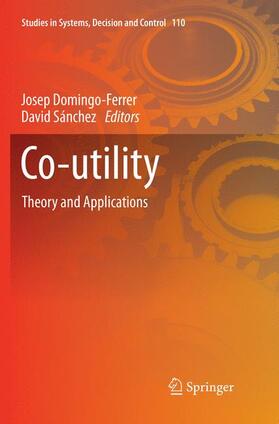Sánchez / Domingo-Ferrer |  Co-utility | Buch |  Sack Fachmedien