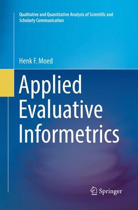 Moed |  Applied Evaluative Informetrics | Buch |  Sack Fachmedien