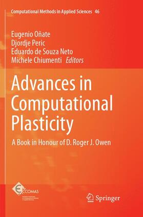 Oñate / Chiumenti / Peric |  Advances in Computational Plasticity | Buch |  Sack Fachmedien