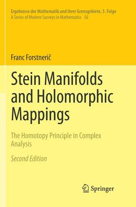 Forstneric / Forstneric |  Stein Manifolds and Holomorphic Mappings | Buch |  Sack Fachmedien