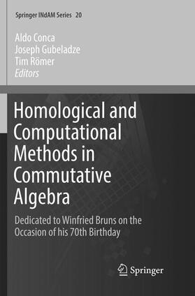 Conca / Römer / Gubeladze |  Homological and Computational Methods in Commutative Algebra | Buch |  Sack Fachmedien