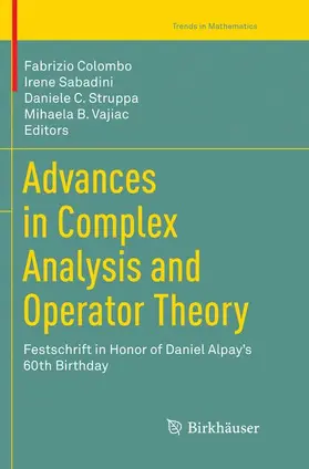 Colombo / Vajiac / Sabadini |  Advances in Complex Analysis and Operator Theory | Buch |  Sack Fachmedien