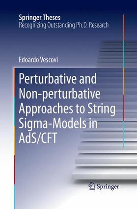 Vescovi |  Perturbative and Non-perturbative Approaches to String Sigma-Models in AdS/CFT | Buch |  Sack Fachmedien