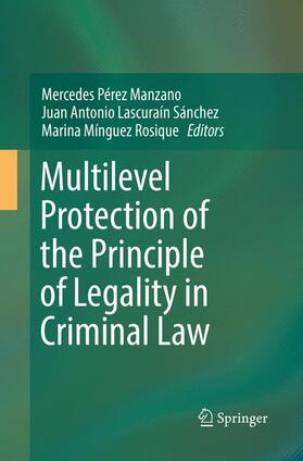 Pérez Manzano / Mínguez Rosique / Lascuraín Sánchez |  Multilevel Protection of the Principle of Legality in Criminal Law | Buch |  Sack Fachmedien