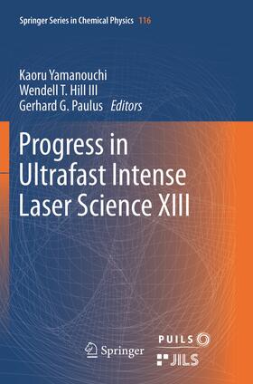 Yamanouchi / Paulus / Hill III |  Progress in Ultrafast Intense Laser Science XIII | Buch |  Sack Fachmedien