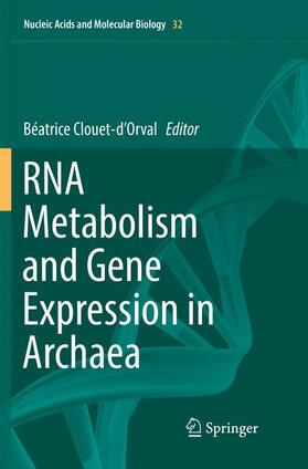 Clouet-d'Orval |  RNA Metabolism and Gene Expression in Archaea | Buch |  Sack Fachmedien